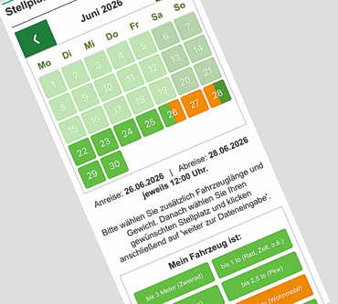 Booking-Software auf Handy